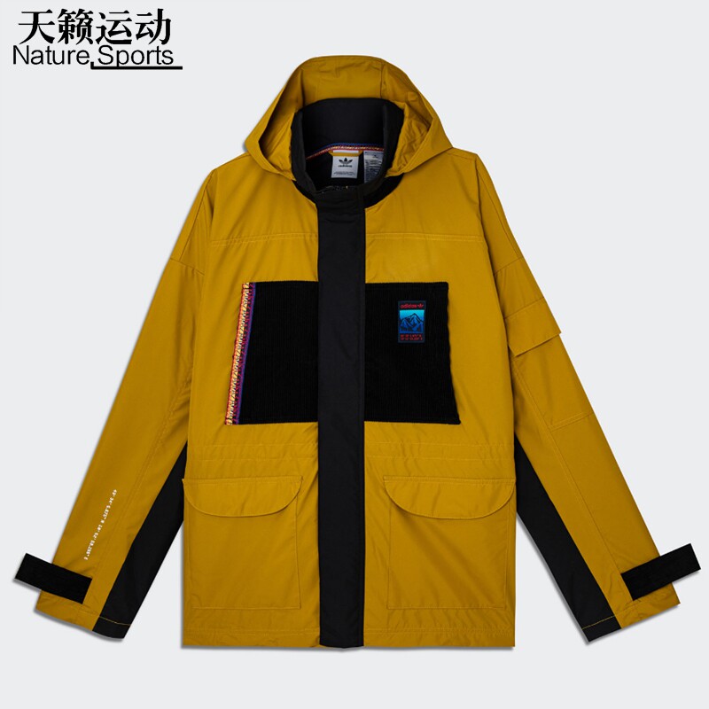 阿迪达斯新款套装运动连帽夹克