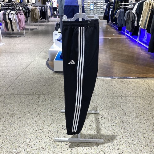 阿迪达斯男透气收口长裤