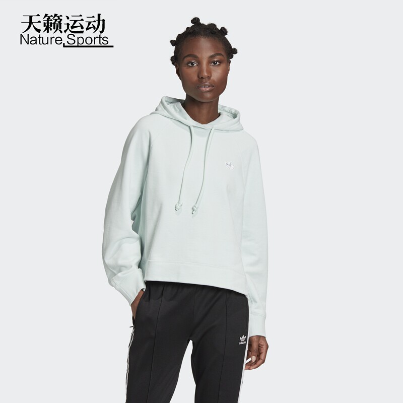 阿迪三叶草连帽套头衫