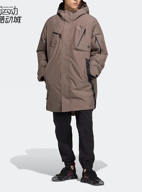 Adidas/阿迪达斯男子新款运动休闲中长款保暖羽绒夹克外套HS9470
