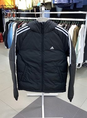 阿迪达斯男子新款运动休闲保暖连帽羽绒外套IT8730-8728- 8729
