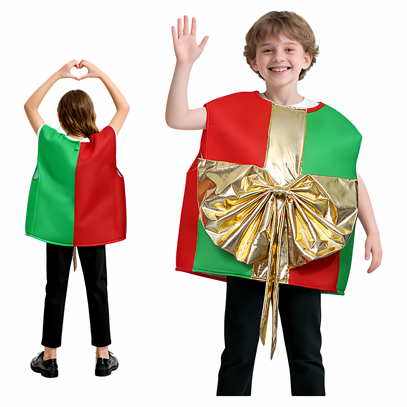 圣诞节氛围感穿搭圣诞老人礼物盒cosplay服万圣节派对舞台表演服