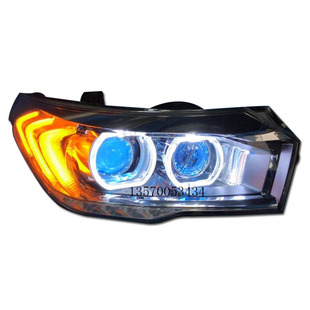 广汽传祺GS4天使眼大灯改装激光双光透镜LED流水转向日行灯恶魔眼