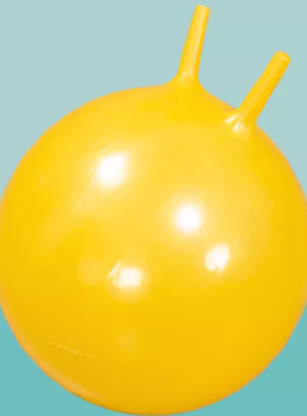 55CM加厚充气手柄羊角球儿童蹦蹦跳跳球儿童瑜伽感统训练器材45CM