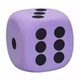 圆角点数骰子 六面趣味色子儿童教具玩具道具泡沫方块筛子大号8cm
