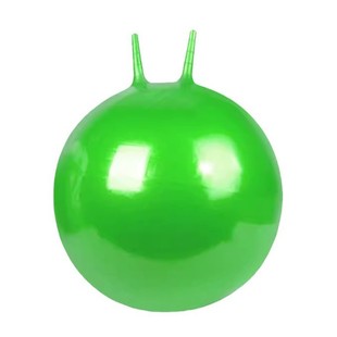 纯色无图案充气手柄羊角球儿童PVC玩具感统训练器材大跳跳蹦蹦球