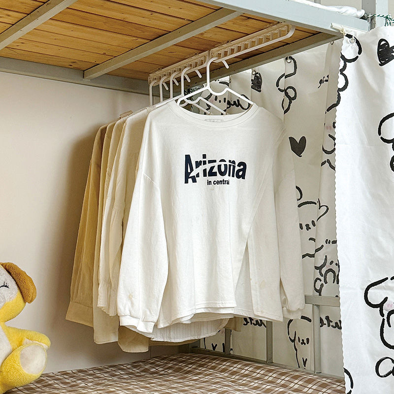 宿舍挂衣服横杆床上置物架床边下铺晾衣杆挂衣服神器衣帽简约挂架