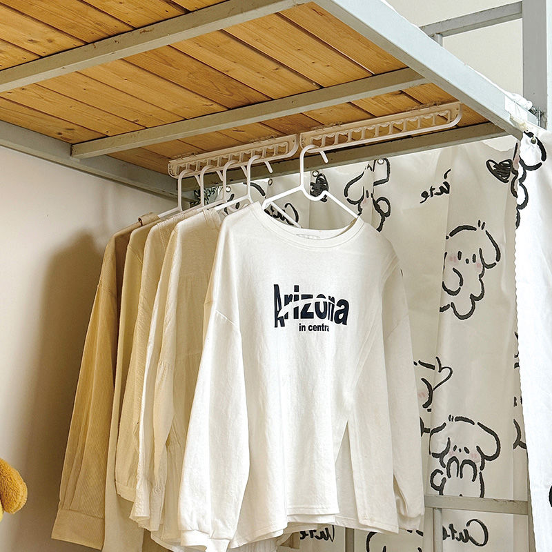 挂衣服神器空间利用下铺晾衣架床头置物架新款学生宿舍床板专用款