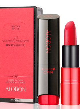 AloBon/雅邦雾面柔光旋动口红红管磨砂唇膏哑光保湿天鹅绒面3635