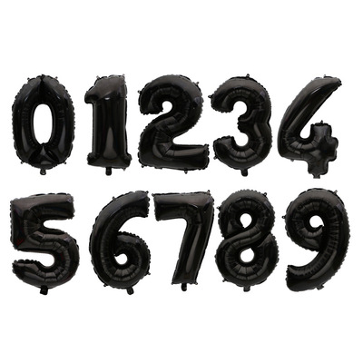 黑色主题气球万圣节布置