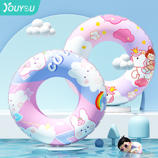 kids swimming ring cartoon cute armpit life buoy inflatable