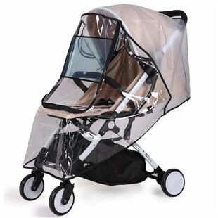 EVA baby stroller rain cover transparent dust shield zipper