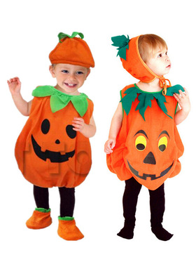 Kids infant cosplay costume pumpkin Hallowwen cloth baby boy