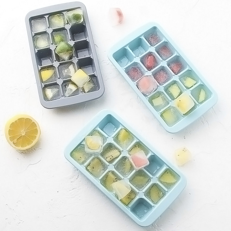 创意家用冰箱冷冻冰块模具硅胶冰格带盖威士忌冰球圆球形制冰盒子