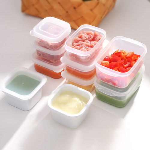 日本小号辅食盒冰箱密封保鲜盒