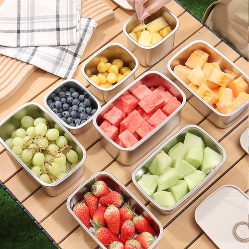 304不锈钢水果盒外出便携保鲜