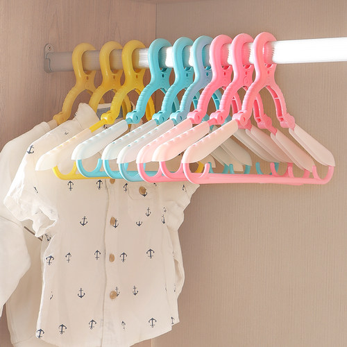 日本进口可伸缩衣架防风