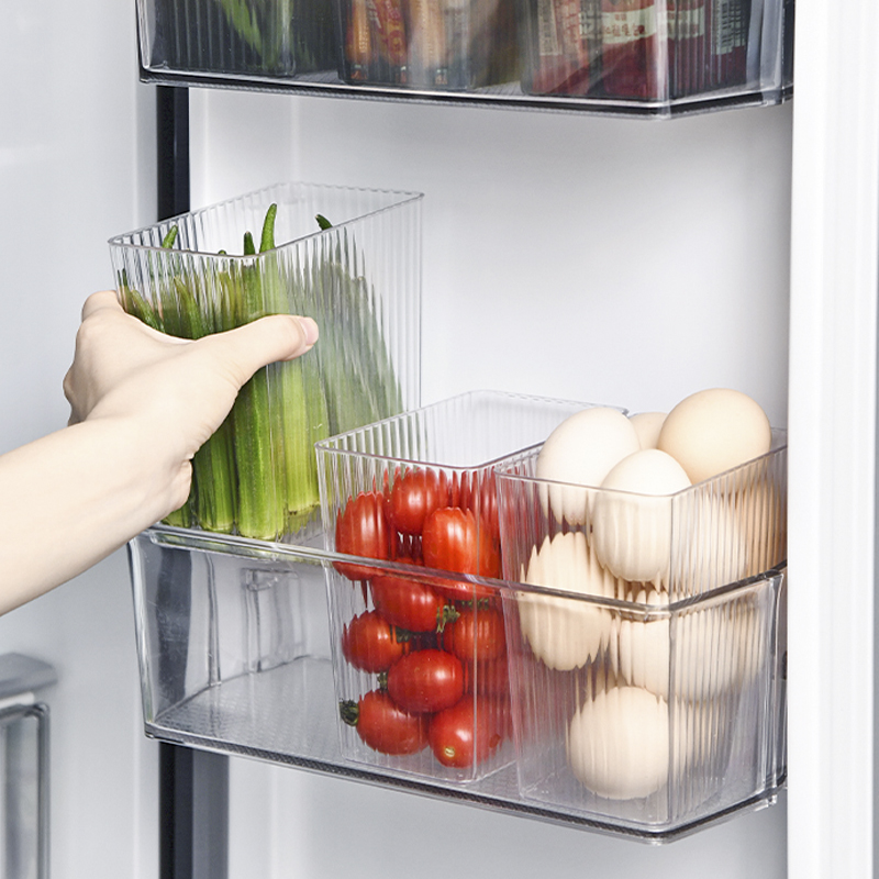 厨房冰箱侧门收纳盒食品级鸡蛋食物保鲜零食调料分隔专用整理神器-封面