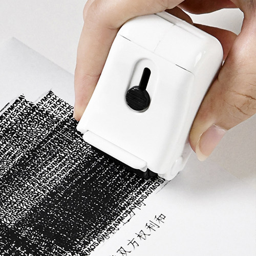 连体盖密集乱码自带伸缩开箱刀