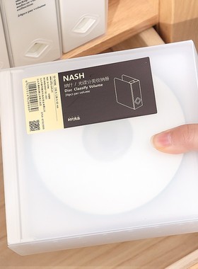 日式创意DVD光盘收纳盒光碟办公游戏专辑CD车载收纳册24片便携包