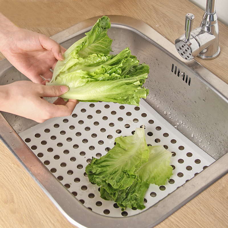 日本进口可弯曲菜渣防堵塞沥水垫