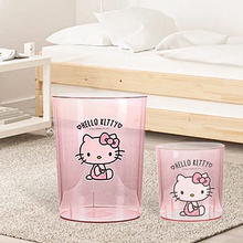 HelloKitty卧室床头柜小型垃圾桶高颜值可爱床边房间室内家用纸篓
