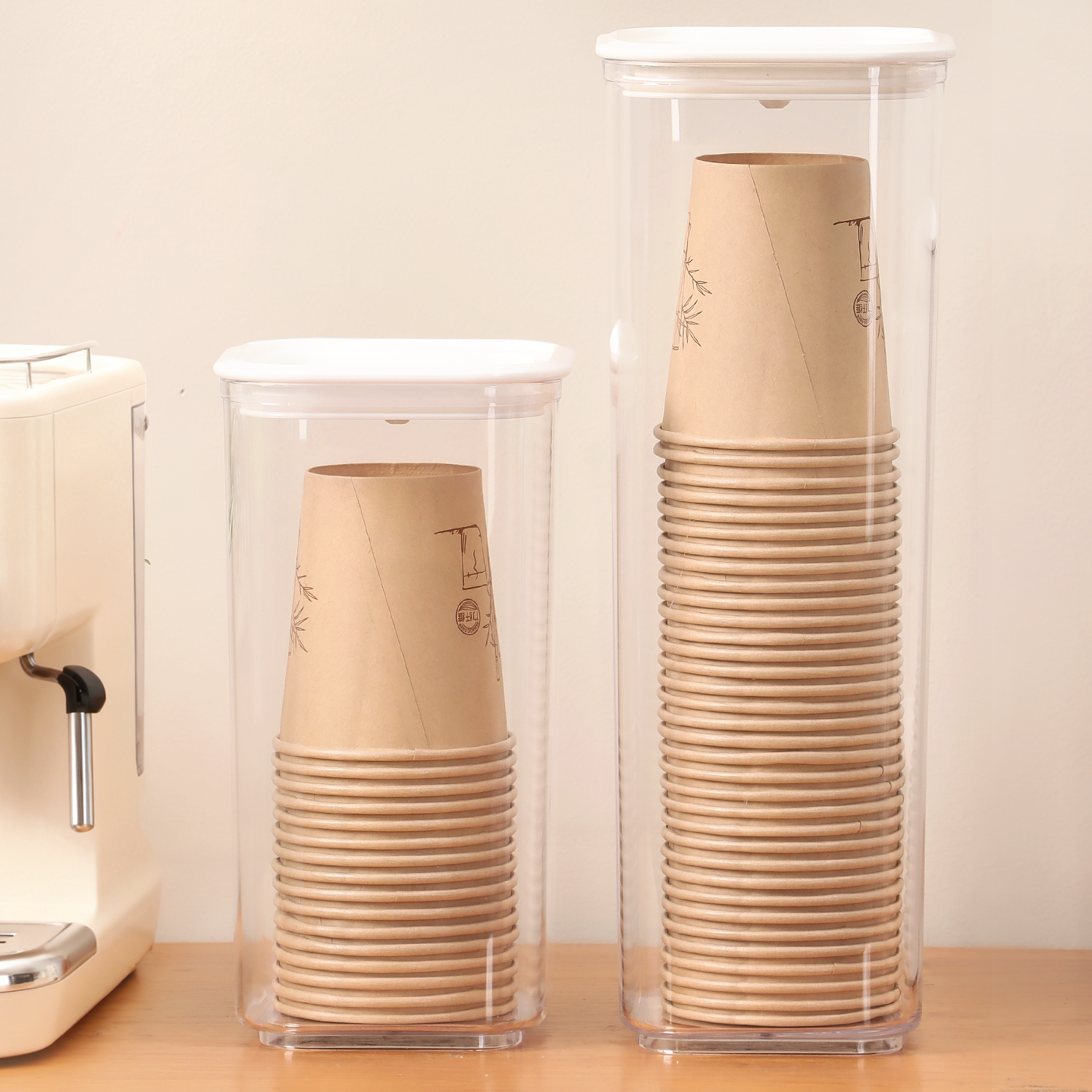 一次性杯子防尘收纳盒取杯器