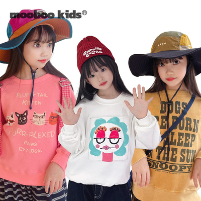 MoobooKids_本期好物推荐修身打底卫衣女童早秋内搭百搭卫衣