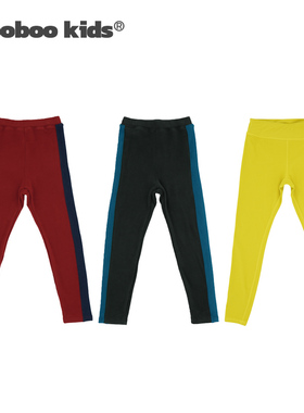墨宝童装 MoobooKids_百搭的加绒打底裤儿童加绒裤子女童男童冬款