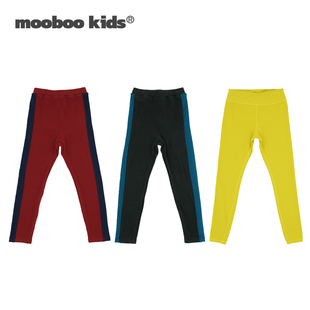 墨宝童装 MoobooKids_百搭的加绒打底裤儿童加绒裤子女童男童冬款