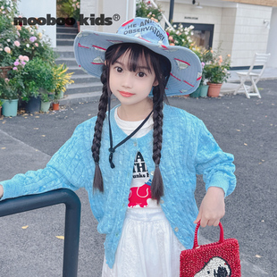 三色 墨宝童装 MoobooKids_儿童空调衫 扭绳麻花春夏薄款