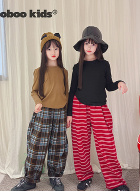 墨宝童装_秋冬基础款醋酸羊毛加绒打底衫中大童女童内搭25新款