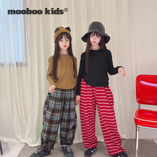 墨宝童装_秋冬基础款醋酸羊毛加绒打底衫中大童女童内搭25新款