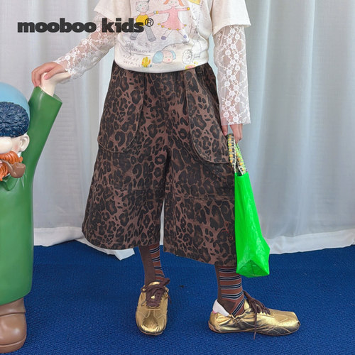 墨宝童装 MoobooKids_豹纹中裤