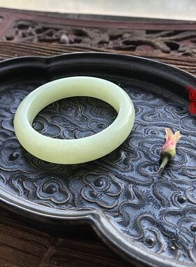 天然柠檬黄手镯新疆和田玉