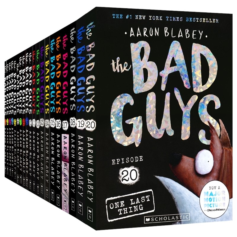 Scholastic The Bad Guys 我是大坏蛋 1-20 幽默搞笑 漫画章节书 纽约时报畅销书 英语课外读物 英文原版进口儿童图书,书籍/杂志/报纸,儿童读物原版书,淘宝优惠券,粉丝福利购,淘宝优惠卷