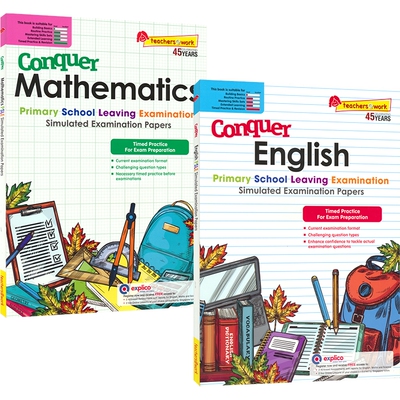 【自营】Conquer PSLE Simulated Examination Papers 新加坡小六会考 PSLE模拟题 攻克英语 攻克数学 英文原版进口图书