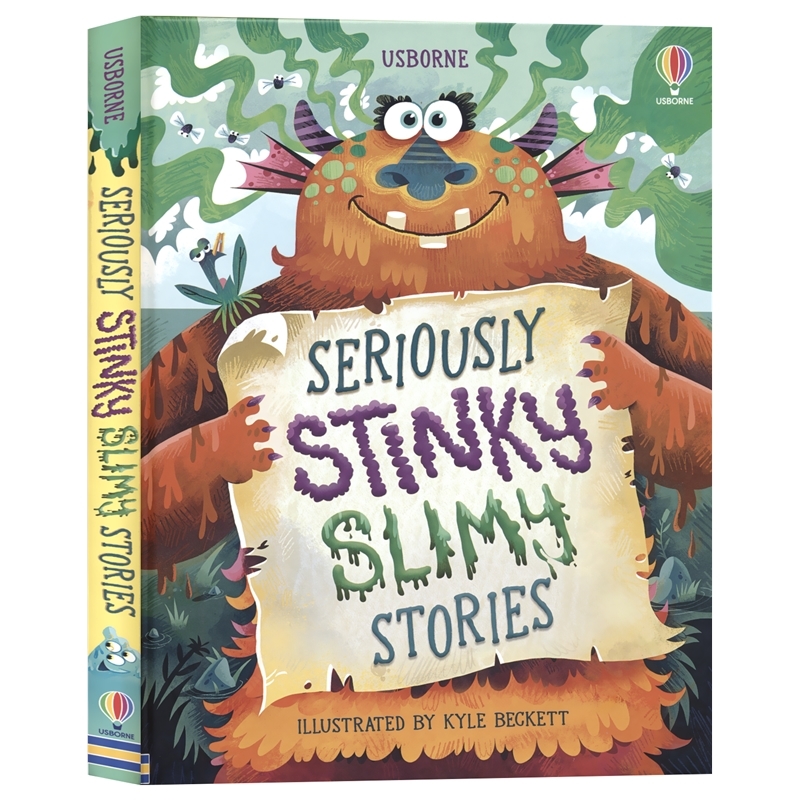 Usborne Seriously Stinky Slimy Stories 臭臭故事书 全彩幽默短篇合集 搞怪经典童话 小学英语课外读物 英文原版进口儿童图书