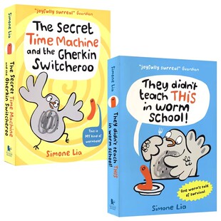 Worm 初级章节桥梁书 Didn School Teach 图文并茂 幽默爆笑 The 英文原版 Time THIS Machine They 进口儿童图书 Secret