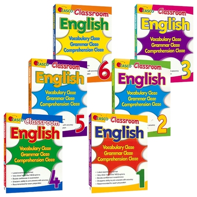 【自营】Casco Classroom English Vocab Grammar Compre Cloze Collection 小学课堂英语 6册套装 词汇 语法 阅读理解 英文原版