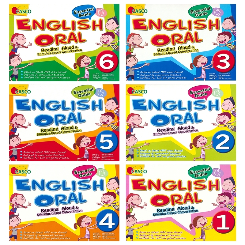 Casco Essential Guide English Oral 1-6 新加坡英语 英语口语练习 小学口语指导 1-6年级 阅读 词汇 英文原版进口图书