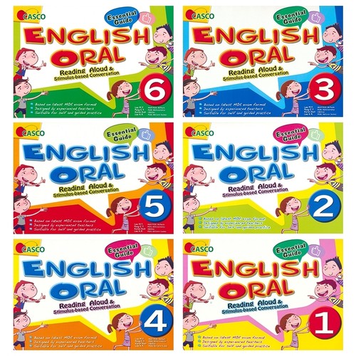 Casco Essential Guide English Oral 1-6 新加坡英语 英语口语练习 小学口语指导 1-6年级 阅读 词汇 英文原版进口图书