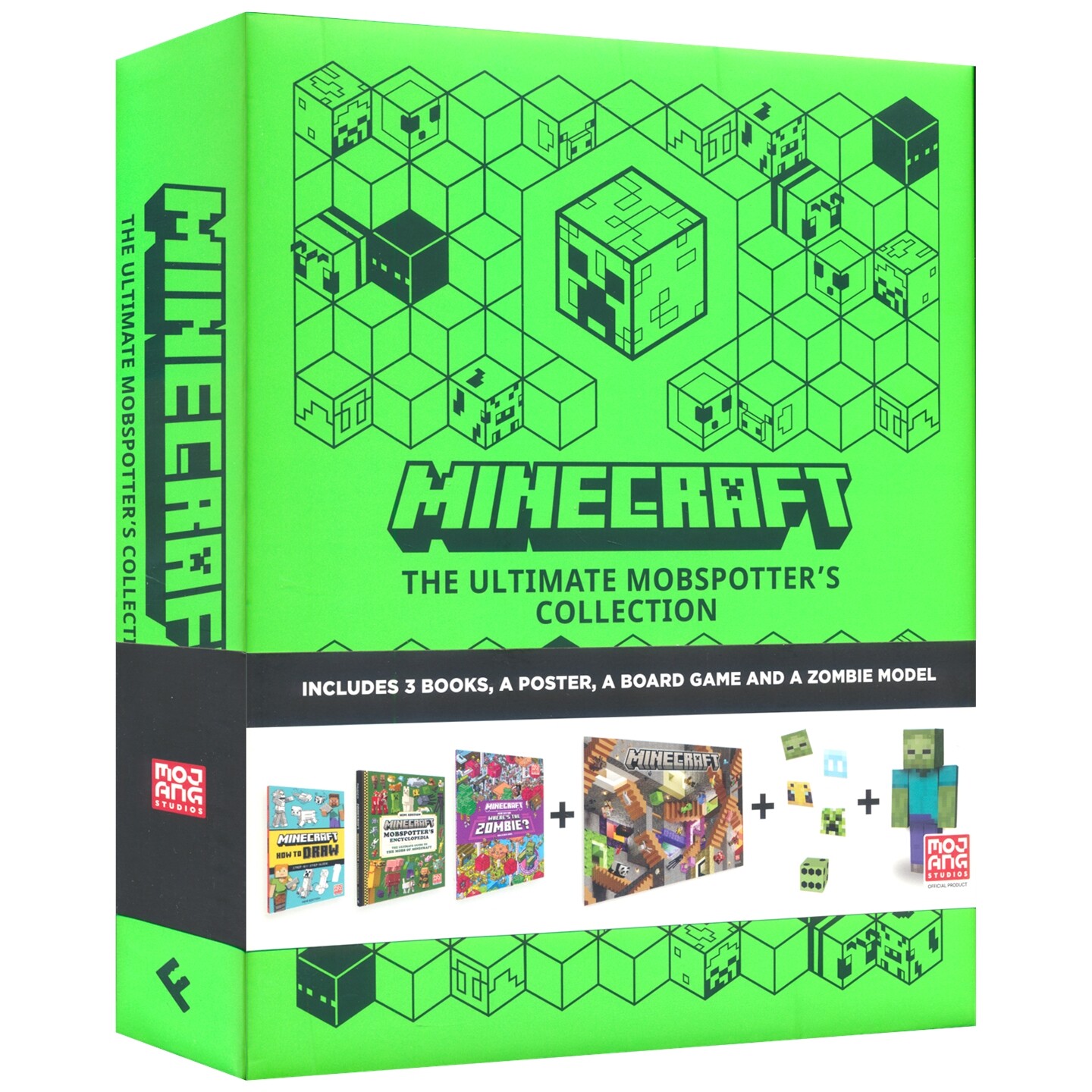 Minecraft The Ultimate Mobspotter's Collection 我的世界 终极怪物观察者收藏礼盒 3本书海报模型 Mojang AB 英文原版进口图书