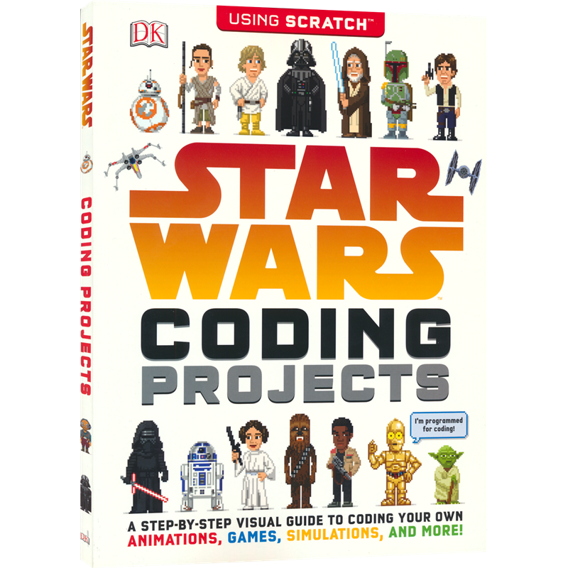 DK Star Wars - Coding Projects DK 星球大战主题编程 项目游戏编程入门 Scratch 入门 英文原版进口