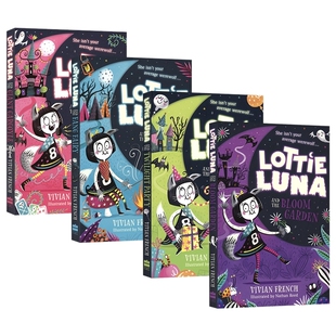 Twilight Fairy Luna Garden 儿童英语初级章节小说 进口图书 Lottie 4册 Party Bloom Gargoyle Giant Fang 英文原版 洛蒂卢娜套装