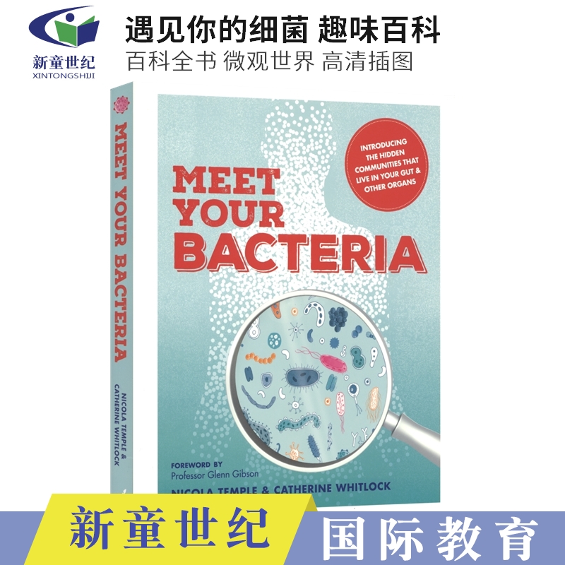 Meet Your Bacteria 遇见你的细菌 儿童英语百科全书 小学生课外英语阅读读物 认识微观世界细菌 了解人体细菌作用 英文原版进口 书籍/杂志/报纸 原版其它 原图主图