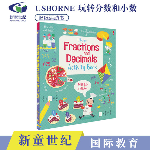 Usborne Fractions and Decimals Activity Book 数学分数和小数 儿童数学启蒙活动书 英文原版进口 尤斯伯恩数学 正版