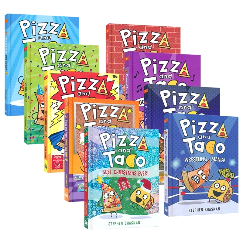 Pizza and Taco 披萨饼与玉米片系列1-6 全彩漫画 幽默爆笑 初级章节书 小学英语课外读物 英文原版进口儿童图书