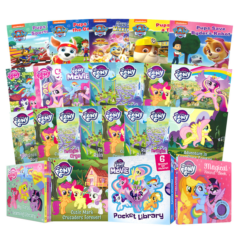 小马宝莉原版进口 My Little Pony Stories 儿童冒险英文故事绘本7册 正能量情商教育 女孩阅读英语书籍 英文原版图书