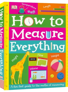 DK How To Measure Everything 如何测量一切 翻翻书转盘立体书 数学启蒙认知长度重量体积温度时间 互动式学习 英文原版进口图书 